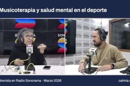 Julieta Estrella y Mario Ayabaca en Radio Sonorama conversando sobre musicoterapia y salud mental en el deporte