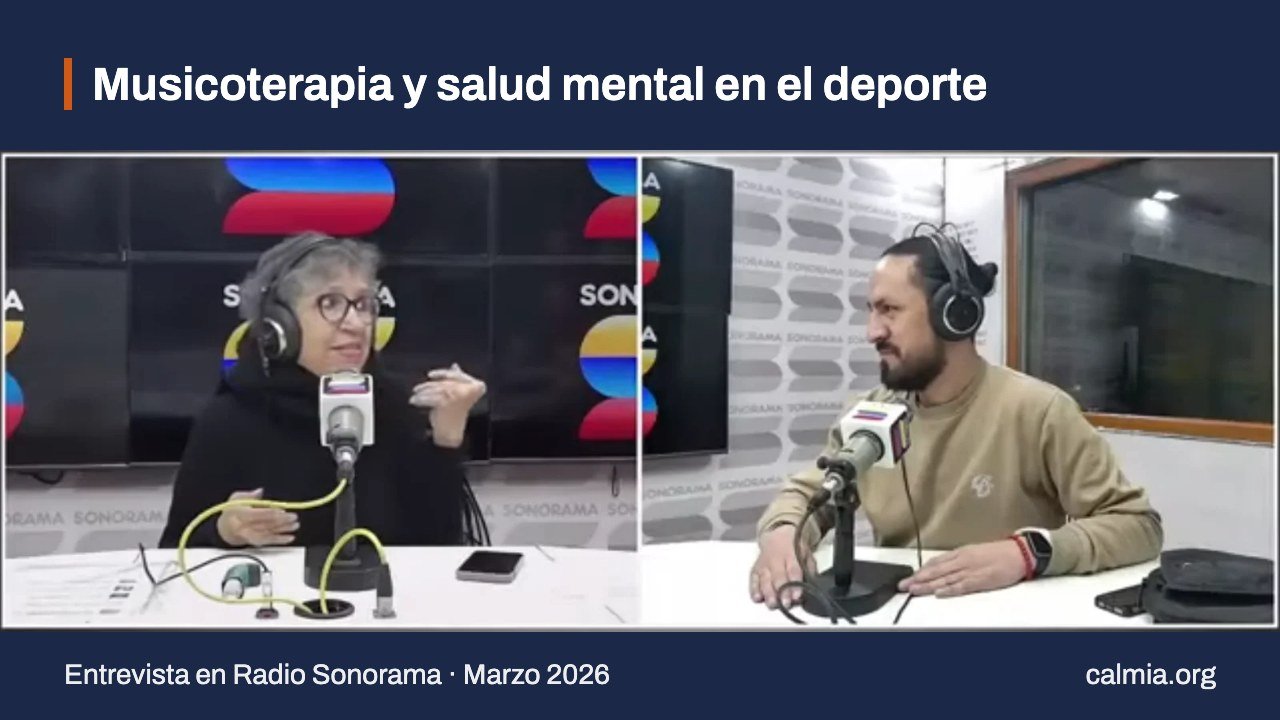 Julieta Estrella y Mario Ayabaca en Radio Sonorama conversando sobre musicoterapia y salud mental en el deporte